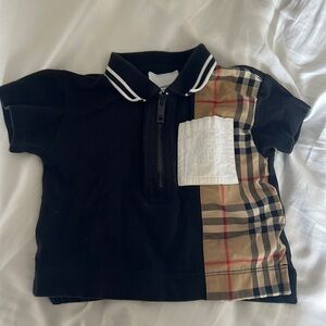 burberry 6 month old short sleeve polo